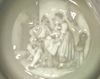 German Beer Stein with Pewter Lid