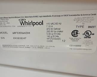 Whirlpool WRF560SMHZ French Door Refrigerator