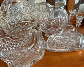 American Brilliant Cut Glass Assortment
