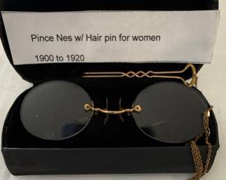 Pince Nez with Hair Pin for Women