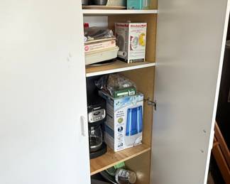 White Two-Door Storage Cabinet