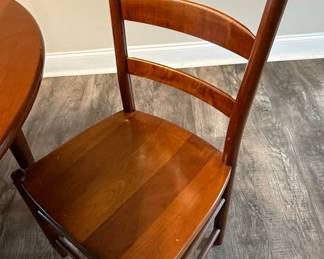 Ladder-Back Drop Leaf Dining Table and Chairs Set