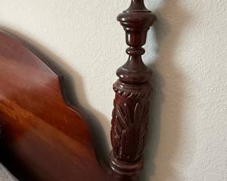 Mahogany Four-Poster Bed Frame