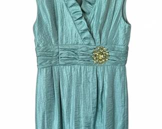 Jessica Howard Ruched Embellished Dress Size 14