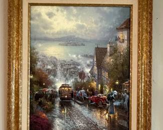 Thomas Kinkade "Hyde Street and the Bay, San Francisco" Limited Edition Canvas Print