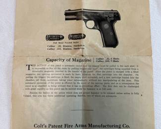 Colt Model 1903 Pocket Hammerless .32 ACP U.S. PROPERTY