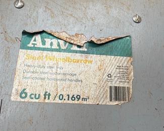 Anvil 6 cu ft Steel Wheelbarrow