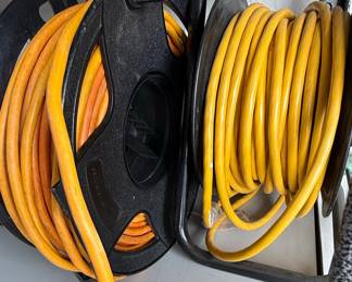 Yellow Heavy-Duty Outdoor Extension Cord on Reel