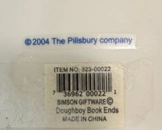 Pillsbury Doughboy Bookends by Simson Giftware