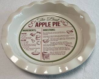 DEI "The Best Apple Pie" Pie Plate
