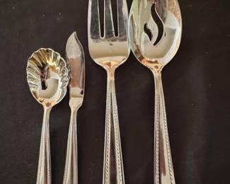 Oneida Flourish Silver Plated FourPiece Serving Set
