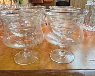 Glass Footed Dessert Bowls or Sherbet Cups third image