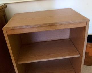 Oak Veneer TwoShelf Bookcase or Nightstand