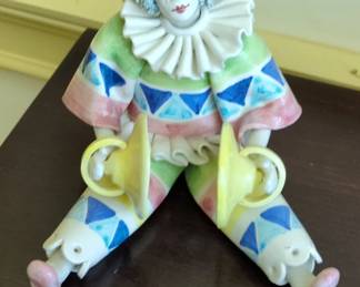 Gumps Porcelain Clown Figurine