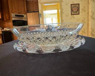 Glass Platter and Bowl Set second image