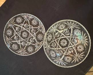 Anchor Hocking Early American Prescut EAPC Star of David Platter and Bowl Set second image