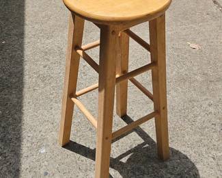 wooden high stool  of 
