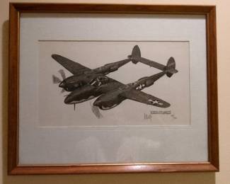 Joe Milich Lockheed PJ Lightning Aviation Art Print