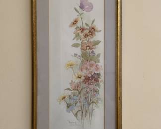 Mary Vincent Bertrand Floral Watercolor Print