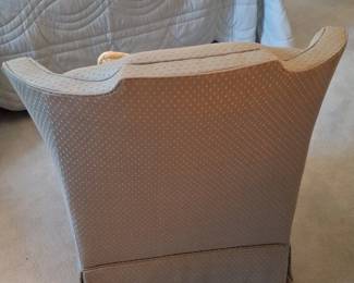 Wingback Accent Chair with Piped Trim third image