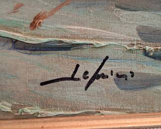 Seascape with Figures and Boats Oil Painting second image