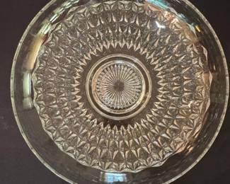 Glass Platter and Bowl Set