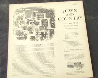 The Browns  Town  Country RCA Victor LPM Vinyl Record second image