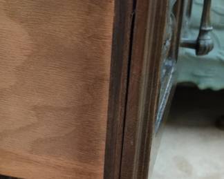 Vintage Spanish Style Carved Oak Nightstand second image