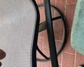 Outdoor Swivel Rocker Chair with Mesh Sling Fabric second image