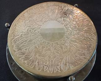 Silver Plated Coasters Set of  second image