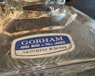 Gorham Nachtmann Althea Pattern Full Lead Crystal Decanter third image