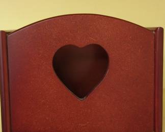 Wooden Heart Cutout Trinket Box