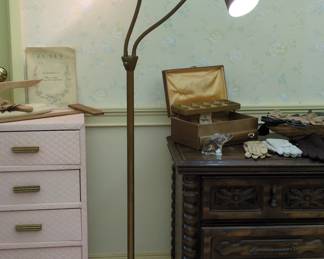 Vintage TwinHead Gooseneck Floor Lamp
