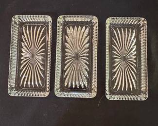 Pressed Glass Butter or Relish Dishes