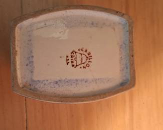 Haeger Pottery Blue Glazed Planter second image