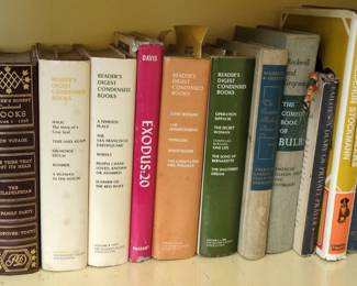 Collection of Vintage Readers Digest Condensed Books and Cookbooks
