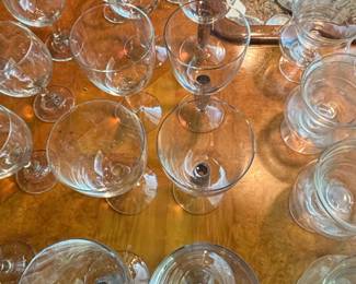Assorted Crystal Wine Glasses