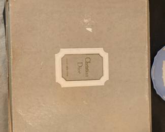 Christian Dior HandEmbroidered Linen Handkerchief Set