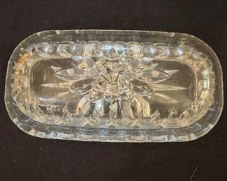 Anchor Hocking Prescut Star of David Butter Dish