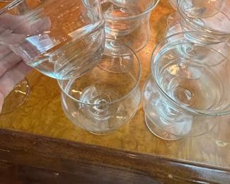 Glass Footed Dessert Bowls or Sherbet Cups second image