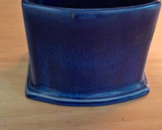 Haeger Pottery Blue Glazed Planter