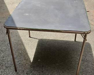 Folding card table