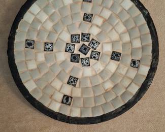 Vintage MidCentury Modern Mosaic Tile Plate