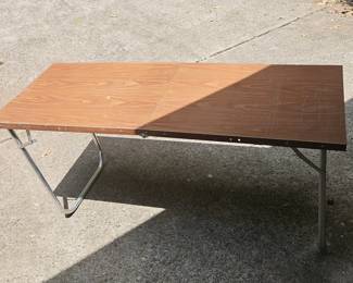 Folding metal table of 
