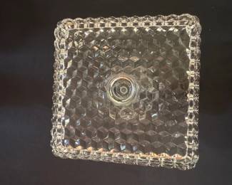 Fostoria American Clear Square Cake Stand second image