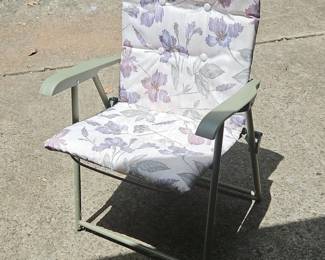 padded folding chair  of 