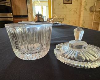 Pressed Glass Covered Jar second image