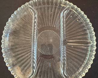 Leonard Silver Plate Platter with Glass Insert third image