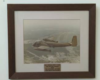 Grumman OV Mohawk US Army Aircraft Photo with Dedication Plaque