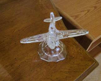 Crystal Airplane Candy Container